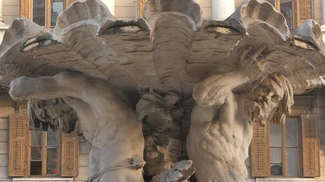 Fountain of the Tritons sculpture