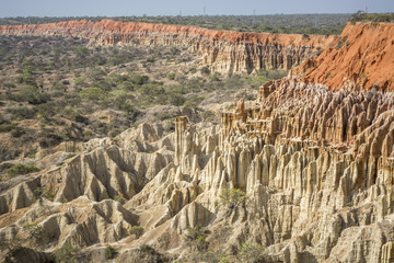 aerial view desert in Angola