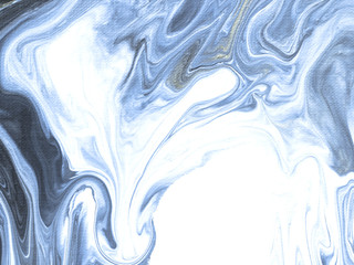 Creative art blue abstract hand painted background