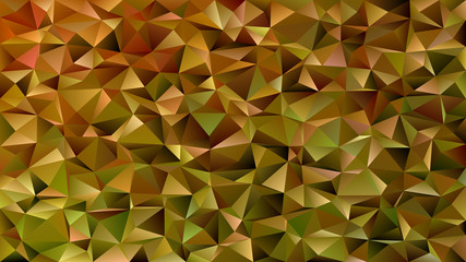 Geometric abstract chaotic triangle pattern background - mosaic vector graphic design from triangles brown tones