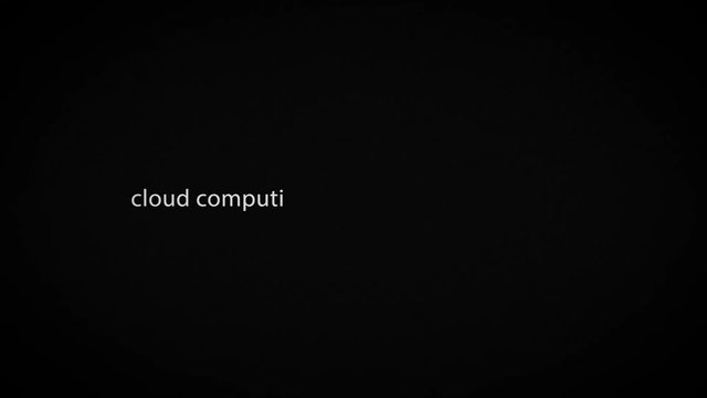 cloud computing, text typing on laptop screen, 4K seamless loop glitch animation