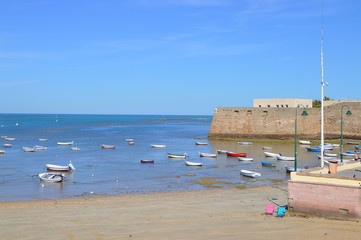 Naklejka premium Playa de La caleta, Cádiz