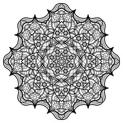 Mandalas for coloring book. Decorative round ornaments.