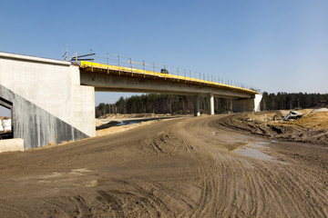 Obraz premium construction of the A1 motorway in Poland