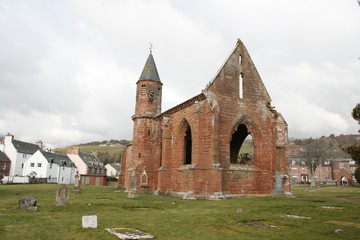 Fototapeta na wymiar Fortrose cathedral ruins, Black Isle, Scottish Highlands