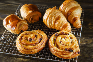 french pastries on the table