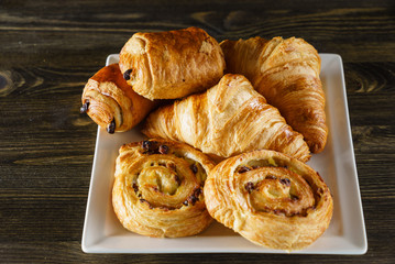 french pastries on the table