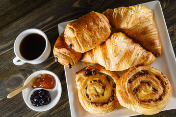 french pastries on the table