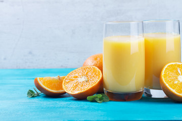 Orange juice in glass