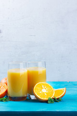 Orange juice in glass