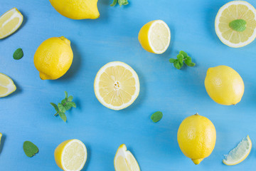 Fresh lemon fruits
