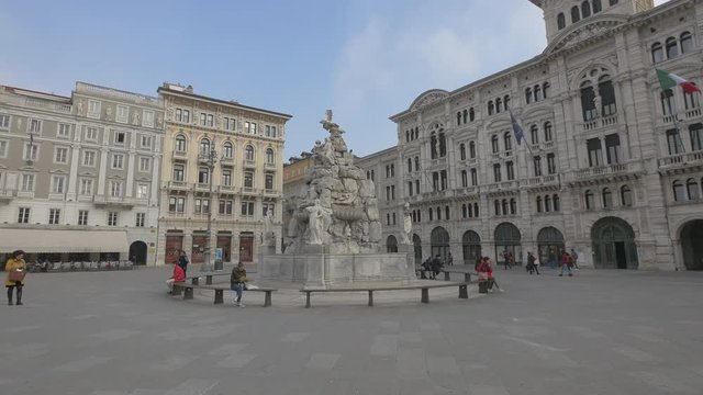 Fountain of the Four Continents in Trieste