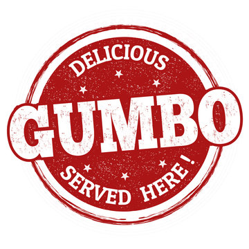 Delicious Gumbo sign or stamp