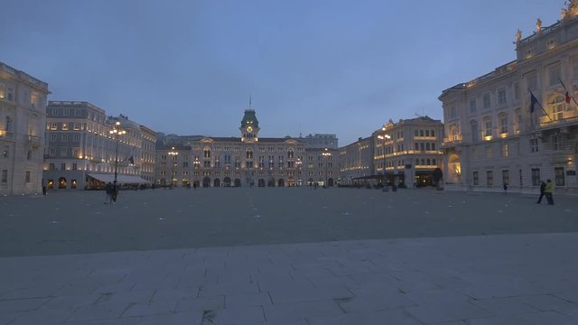 Unity Square seen in the evening