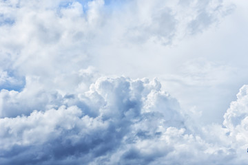 Bright blue cloudy sky