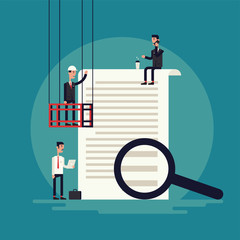 Claim Form Flat Illustration