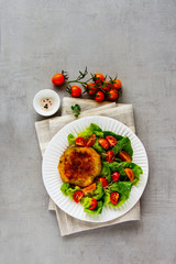 Homemade vegan cutlet