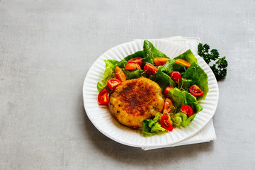 Homemade vegan cutlet