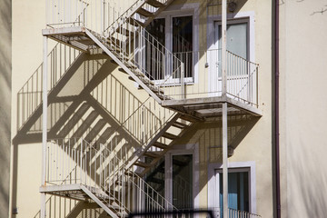 Fototapeta premium metal fire escape