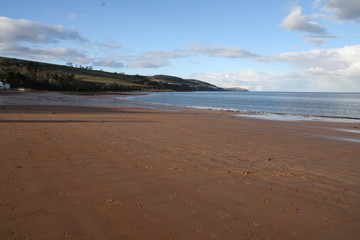 Late afternoon walk on Rosemarkie Beach, Black Isle, Highlands, Scotland