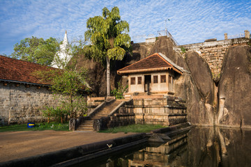 Fototapeta na wymiar Isurumuniya Vihara, a Buddhist cave temple at the Sacred City of Anuradhapura, Cultural Triangle, Sri Lanka, Asia