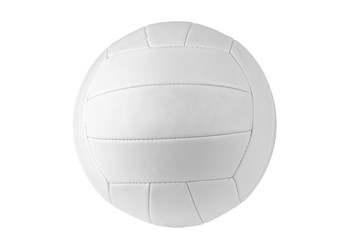 Traditional volleyball ball, isolated on white background.