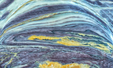 Marble mineral stone with various stone artifacts from the crystallization of volcanic rock create...