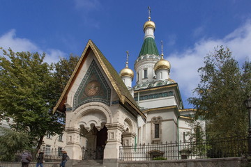 Fototapeta na wymiar ソフィアのロシア教会