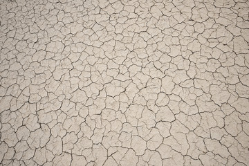 Cracked soil