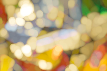 Red and orange holiday bokeh. Abstract Christmas background .