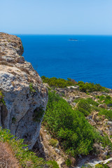 Fototapeta na wymiar Malta Sea Cliffs