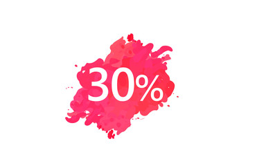 30 Percent Discount Water Color Design 
