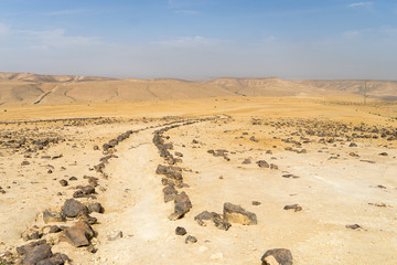 Desert trekking in Israel