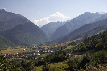 Fototapeta premium In the mountains of Svaneti, Georgia