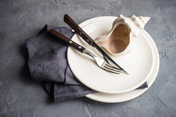 Rustic table setting