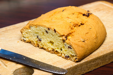 Doughnut with chocolate flakes