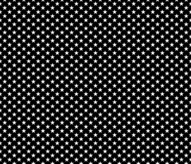 Seamless pattern white stars on black background