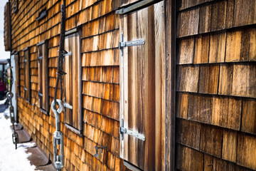 Holzhütte auf der Zugspitze