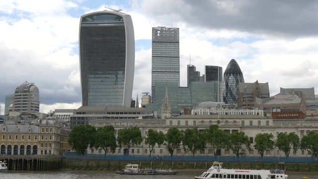 Skyscrapers in the city of London