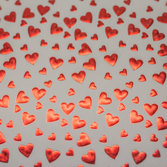 Fototapeta na wymiar Red heart glitter romantic concept
