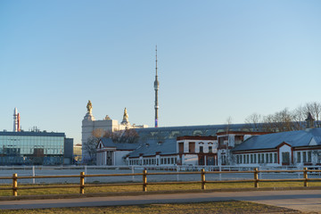 Cold spring at Moscow. Exhibition of Achievements of the National Economy in Moscow image at the...