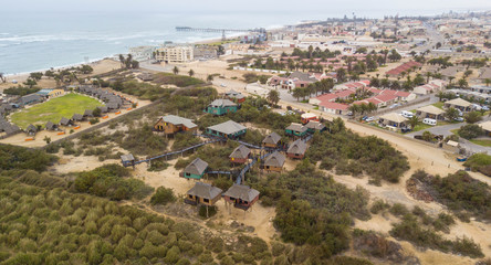 Luftbild: Stadt Swakopmund, Namibia