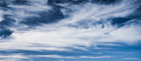 Naklejka na ściany i meble Sky and clouds summer panorama