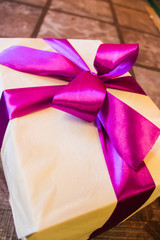 gift on birthday a beautiful bow