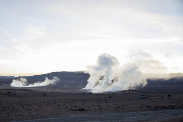 Geysers Sol de Manana in Bolivia