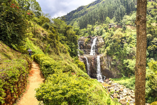 Fototapeta Ramboda falls, Sri Lanka