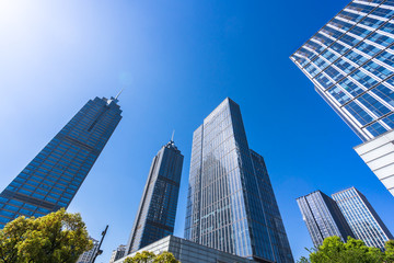 modern office building in urban