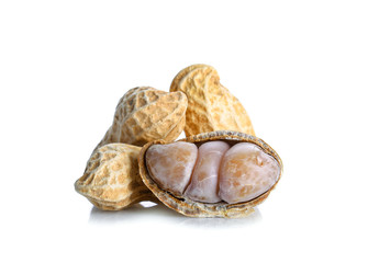 peanut on white background