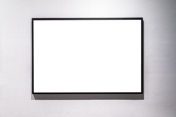 blank frame in gallery