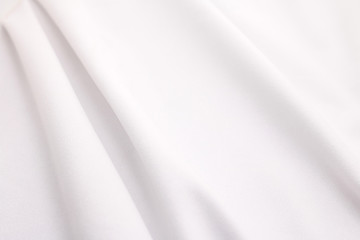 White fabric texture background. Abstract cloth material.